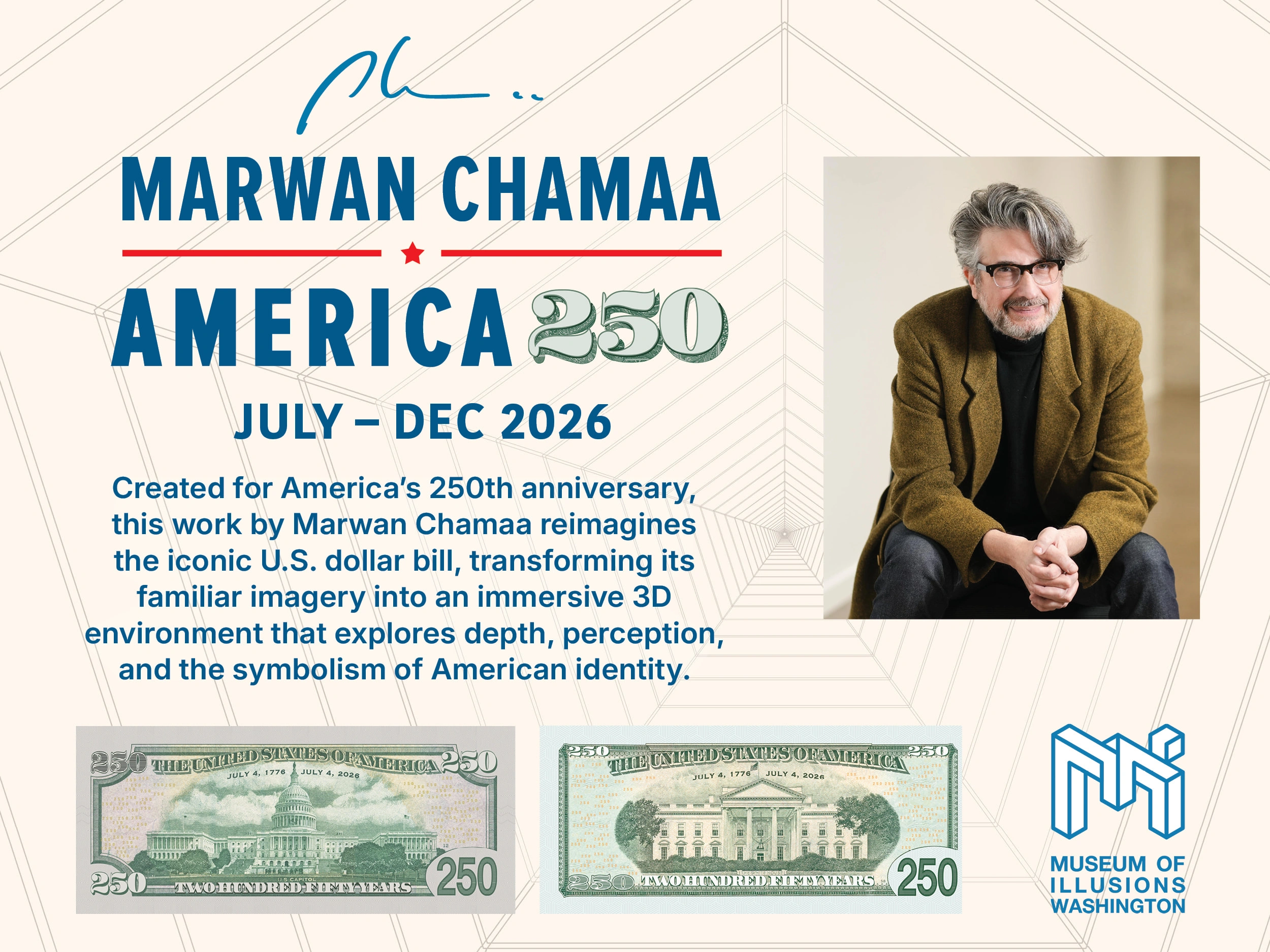 Museum of Illusions DC and Marwan Chamaa Celebrate America 250 With Immersive Art Installation