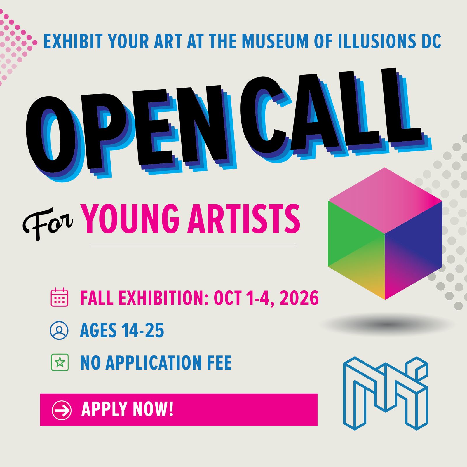 Young Artists Showcase - Exhibit Your Work at the Museum of Illusions DC