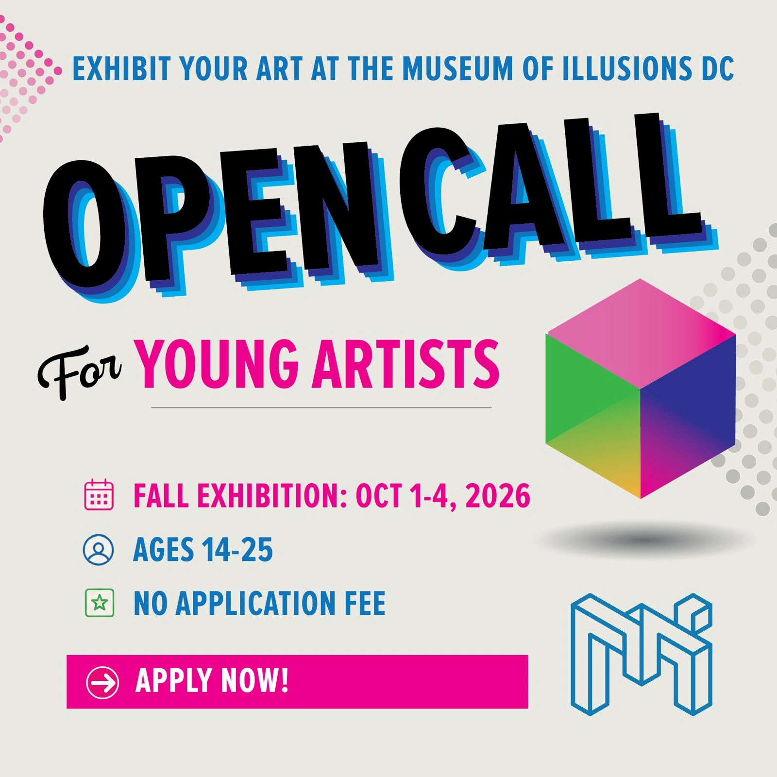 Young Artists Showcase - Exhibit Your Work at the Museum of Illusions DC